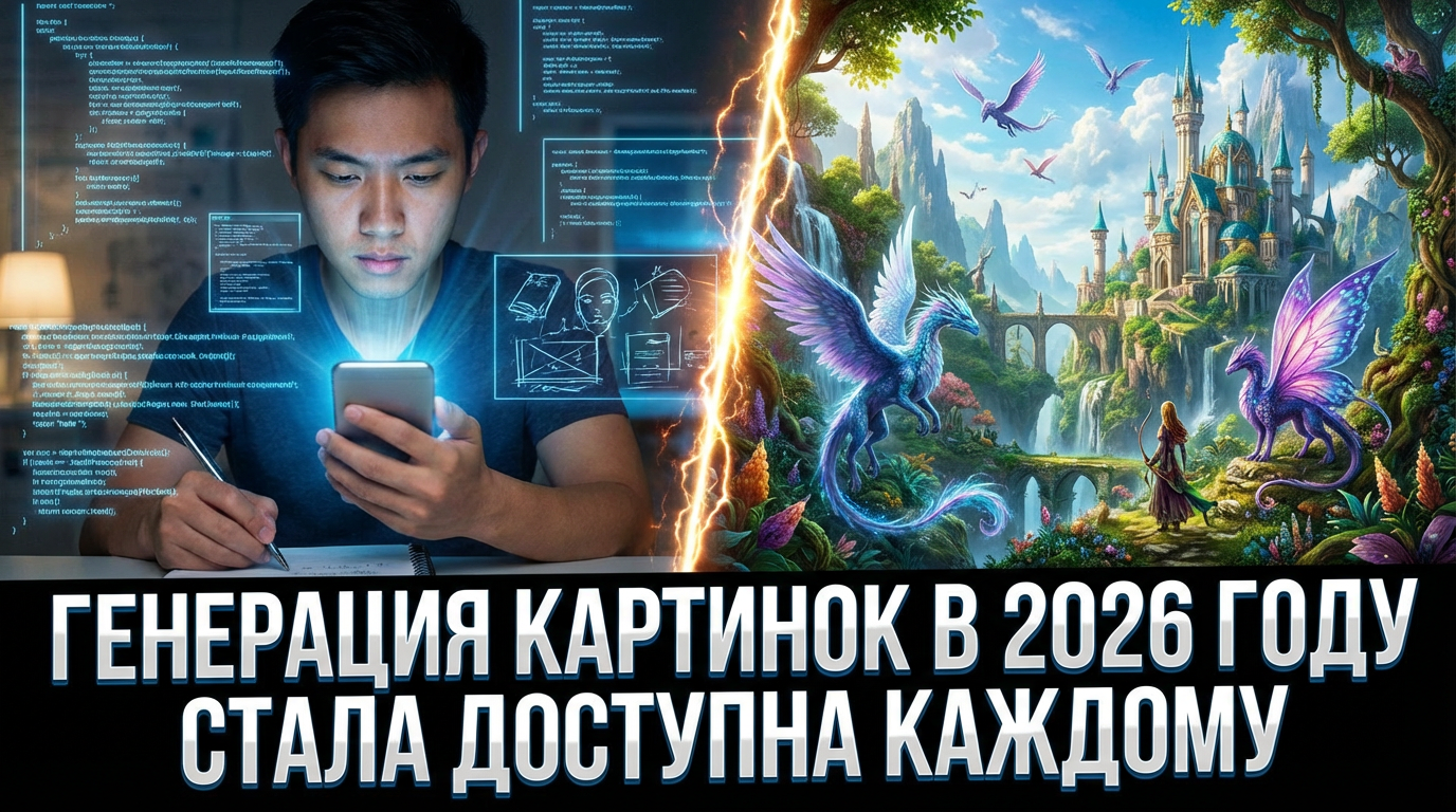Генерация картинок нейросетью: Топ-5 сервисов, где ИИ рисует по описанию (2026 год)